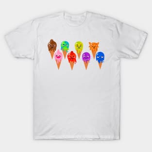 Dinosaur Solar System Ice cream Cones T-Shirt